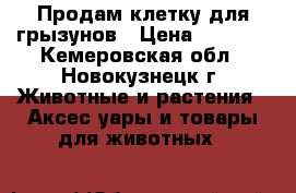 Продам клетку для грызунов › Цена ­ 1 000 - Кемеровская обл., Новокузнецк г. Животные и растения » Аксесcуары и товары для животных   